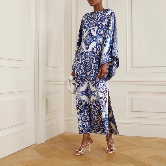 Zimmermann Dresses & Skirts - Zimmermann Blue and White Printed Long Sleeve Maxi Dress